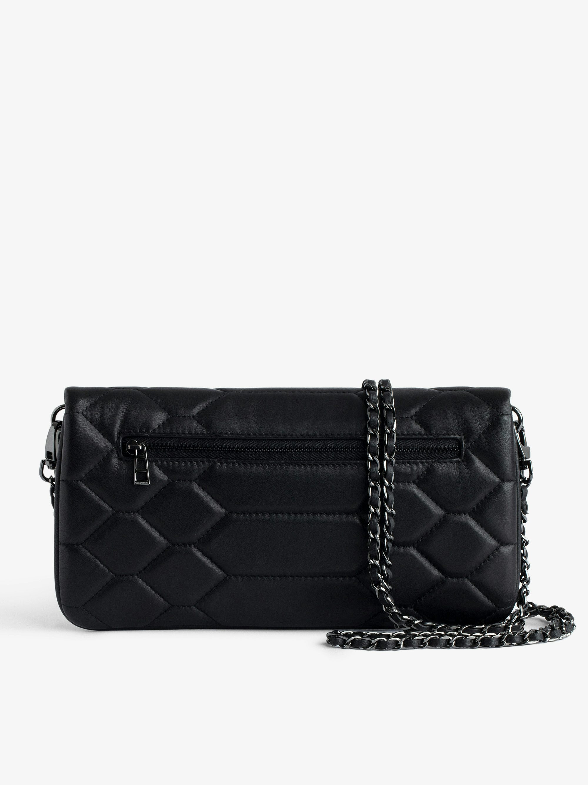 Quilted Rock Clutch - Iconic rock clutch in quilted leather.